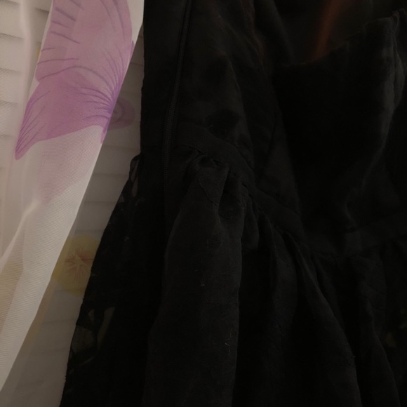 Guess Los Angeles Strapless Black Flower Dress - Picture 9 of 11